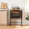 Küchenregal Sorsele verstellbar 79x40-63x32 cm Schwarz [en. casa] Bild 2