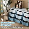 HOMCOM Spielzeugtruhe Spielzeug-Organizer mit 9 Schubladen (Schubladenschrank, 1 St, Spielzeugkiste), für 3-6 Jahre Kinder Blau 113 x 37 x 56,5 cm Bild 4