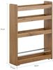 SoBuy NSR01-PF Küchenwagen, Spanplatte, Melamin, Hellbraun, 60 x 81 x 18,5 cm Bild 3