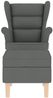 vidaXL Schaukelstuhl mit Fußhocker Dunkelgrau Stoff 3307998 Bild 4