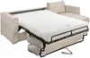 Vente-unique - LORETO Sofa SamtStoff Beige - B 223 cm152 cm x H 90 cm x L 298 cm Bild 4