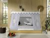 Zeltbett 7 Karyn 206x98x158 Kinderbett Massivholz Weiß/natur Bild 2