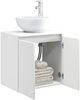 vidaXL Wandmontierte Waschtisch Weiß 49,5 x 35 x 63 cm Holzwerkstoff 890382 Bild 3