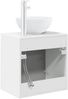 vidaXL Wandmontierte Waschtisch Weiß 49,5 x 35 x 63 cm Holzwerkstoff 890382 Bild 5
