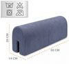 Bettkantenschutz für Kinderbetten 50 cm - Schutz für Bettrahmen Baby Bett rausfallschutz für boxspringbett bettgitter mit Minky Bezug Kantenschutz Kinder Babybett Jeansfar Bild 2