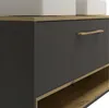 Vente-unique - YANGRA Bathroom furniture set Holz, PlatteKeramik Grau - B 46 cm x H 57 cm x L 120 cm Bild 5