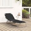 vidaXL Klappbare Sonnenliege Schwarz 188 x 57 x 86,5 cm Polyester 42003141 Bild 3