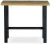 DUBI Möbel Bartisch LOTTE, schweres 4-Fuß oder X-Gestell, Metallgestell, Holztischplatte aus MDF Bild 4