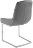 Vente-unique - BERLONA Stuhl SamtStoff Grau - B 58 cm x H 96 cm x L 53 cm Bild 4