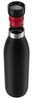 Emsa Bludrop Color Trinkflasche, mit Quick-Press Verschluss, spülmaschinenfest, Edelstahl Schwarz, 0,7 Liter Bild 3