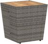 vidaXL Garten Bistro Set 3 pcs Grau Poly-Rattan 3334961 Bild 5