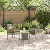 vidaXL Garten Bistro Set 3 pcs Grau Poly-Rattan 3334961 Bild 4