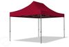 3x4,5 m Faltpavillon, PREMIUM Stahl 40mm, Seitenteile mit Panoramafenstern, rot Bild 2