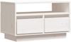 vidaXL TV-Schrank Weiß 60x35x37 cm Massivholz Kiefer 813426 Bild 2