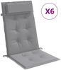 vidaXL Hochlehner-Auflagen 6 Stk. Grau Oxford-Gewebe 361879 Bild 2
