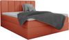 99rooms Edmonde Boxspringbett Velours MONOLITH 180x200 cm Korallenrot Bild 4