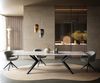 Esstisch Edge 300x100 cm Keramik Onyx Pearl Zenthara kantig Metall Schwarz Bild 2