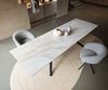Esstisch Edge 300x100 cm Keramik Onyx Pearl Zenthara kantig Metall Schwarz Bild 4