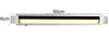 2er SET dimmbare LED Bad Spiegelleuchten schwenkbar, Chrom Breite 50cm Bild 4