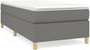 vidaXL Boxspringbett mit Matratze Dunkelgrau 90x190 cm Stoff, Härtegrad: H2 [3144483] Bild 2