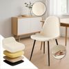 CLP 4er Set Esszimmerstühle Napier gepolstert bis 150 kg belastbar,creme Samt Bild 4