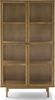 Vitrine Gobens Eiche Natur 180 cm - Glasvitrine mit Holzböden, FSC-zertifiziert Bild 5