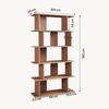 Bücherregal Gäljami 180x100x35 cm Walnussoptik [en. casa] Bild 4