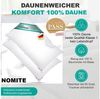 Canada Daunenkissen canadische Daune extra weich Flachkissen, Füllung: Daune, Bezug: 100% Baumwolle, Bauchschläfer, Seitenschläfer, Rückenschläfer, Daune, extra weiches Schlafgefühl Bild 2