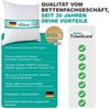 Canada Daunenkissen canadische Daune extra weich Flachkissen, Füllung: Daune, Bezug: 100% Baumwolle, Bauchschläfer, Seitenschläfer, Rückenschläfer, Daune, extra weiches Schlafgefühl Bild 4