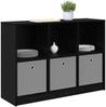 vidaXL Sideboard Schwarz Eichen-Optik 102 x 32 x 73,5 cm 8000517 Bild 3