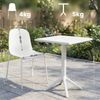 Gartenmöbel-Set IDA mit 4 Stühlen - 166x162x85cm, Kunststoff, Weiß | Balkonset Gartenset Tisch mit Stühlen Bistroset Outdoor Bild 2