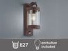 LED Außenwandleuchte mit Bewegungsmelder, Laterne Rostoptik, Höhe 33cm Bild 5