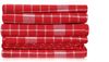 Waschhandtuch-Set (10-teilig), 'Kup', Rot, Weiß Bild 3