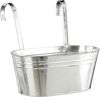 Mica Decorations Topf Joey Eisen 13,5 x 30 x 17 cm hängend grau Bild 2