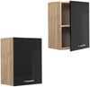 Hängeschrank R-Line Schwarz Hochglanz 45 cm Vicco Bild 5