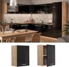 Hängeschrank R-Line Schwarz Hochglanz 45 cm Vicco Bild 2