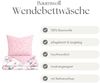 Renforce Bettwäsche mit Reißverschluss - Wendebettwäsche aus 100% Baumwolle, Florales Design 155 x 220 cm + 80 x 80 cm Bild 4