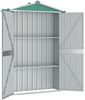 vidaXL Gerätehaus Grün 116x45x175 cm Verzinkter Stahl 46301 Bild 3