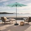 Yorbay Sonnenschirm Strandschirm Sonnenschutz mit Kurbel zum Öffnen/Schließen, für Terrasse, Balkon, Pool Bild 4