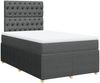 vidaXL Boxspringbett mit Matratze Dunkelgrau 120x200 cm Stoff 3294331 Bild 3