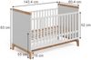 Babybett Malia Weiß 70x140 cm Vitalispa Bild 2