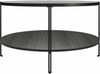 Couchtisch >Ælva< Glas / Mettal matt Schwarz - 79x44x79cm (BxHxT) Bild 5