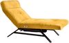 KAWOLA Liege AMERIVA Sessel Relaxliege Velvet curry Fuß schwarz 110 x 158 x 80 cm Bild 3