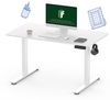 FLEXISPOT Schreibtisch Basic Plus Elektrisch höhenverstellbarer Schreibtisch (2 Motore & 2-Fach-Teleskop & 4 Höhenspeichertasten), MIT einteiliger Tischplatte, 120/140/160 Bild 4