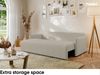 MEBLINI Sofa mit Schlaffunktion - ANAKIN - 210x90x93cm – Beige Boucle – Schlafcouch Ausziehbar - Schlafsofa mit Bettkasten - Sofabett - Couch mit Schlaffunktion – Klappsofa Bild 4