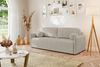 MEBLINI Sofa mit Schlaffunktion - ANAKIN - 210x90x93cm – Beige Boucle – Schlafcouch Ausziehbar - Schlafsofa mit Bettkasten - Sofabett - Couch mit Schlaffunktion – Klappsofa Bild 2