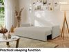 MEBLINI Sofa mit Schlaffunktion - ANAKIN - 210x90x93cm – Beige Boucle – Schlafcouch Ausziehbar - Schlafsofa mit Bettkasten - Sofabett - Couch mit Schlaffunktion – Klappsofa Bild 5