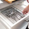 Relaxdays Besteckkasten Metallgeflecht L Bild 3