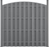 WPC Gartenzaun mit Rundbogen 185x376 cm Grau [neu. holz] Bild 2