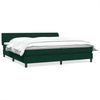 vidaXL Boxspringbett mit Matratzen Dunkelgrün 180x220 cm Samt 3317580 Bild 2